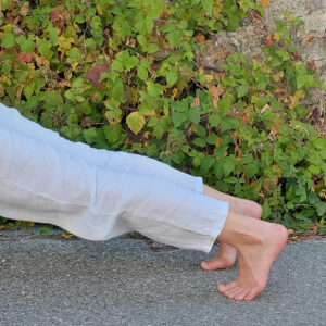 Füße in Stützpostition